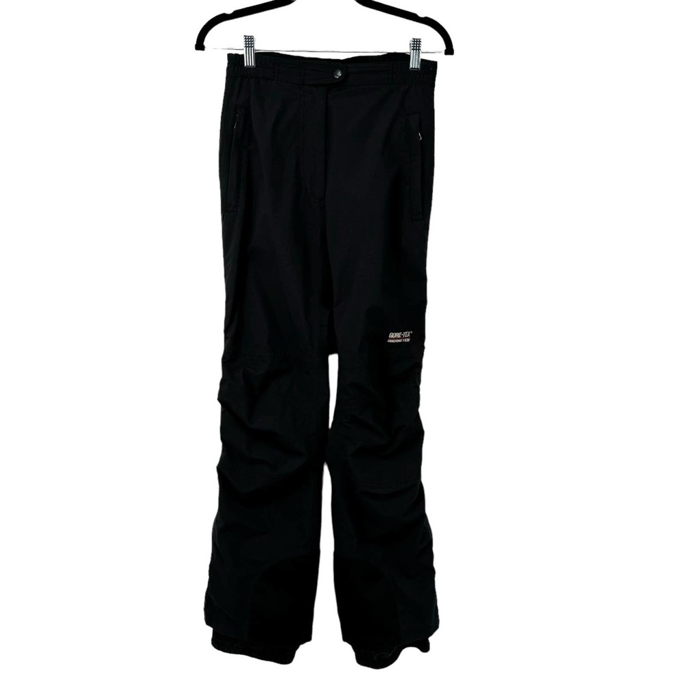 Obermeyer Goretex Ladies Nylon Snow Pants 02101 Black Winter Waterproof Skiing